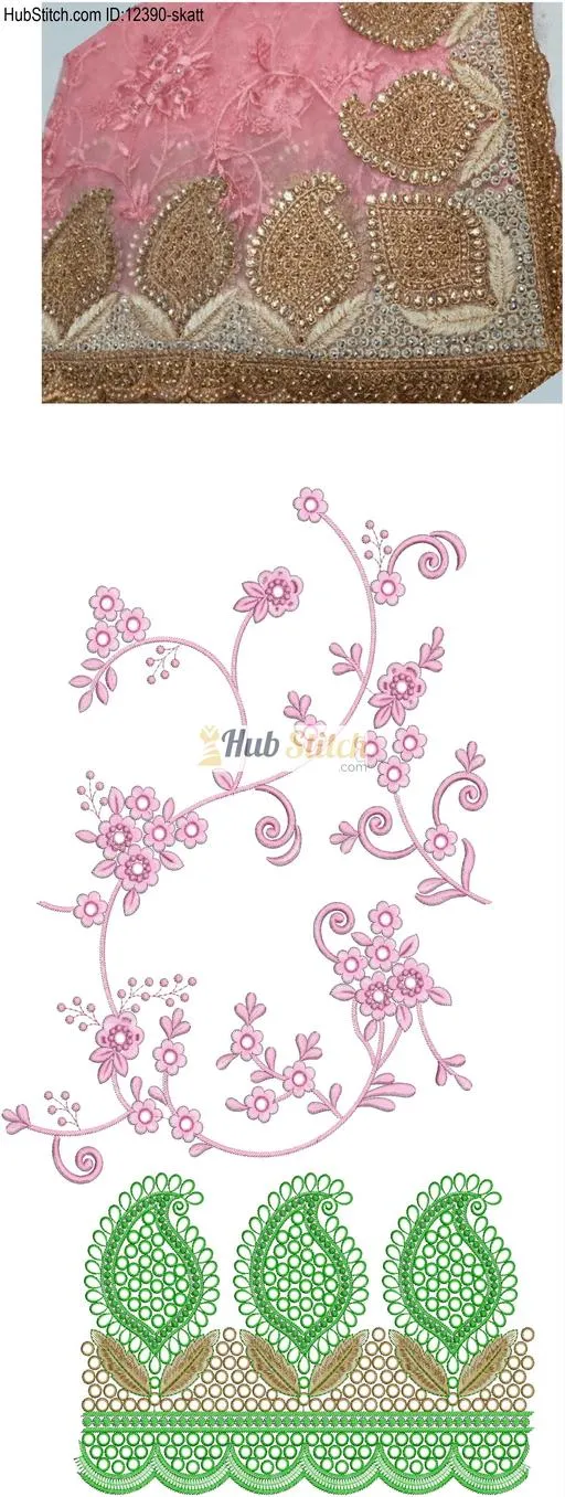 Saree Embroidery Design preview image 3 of 3