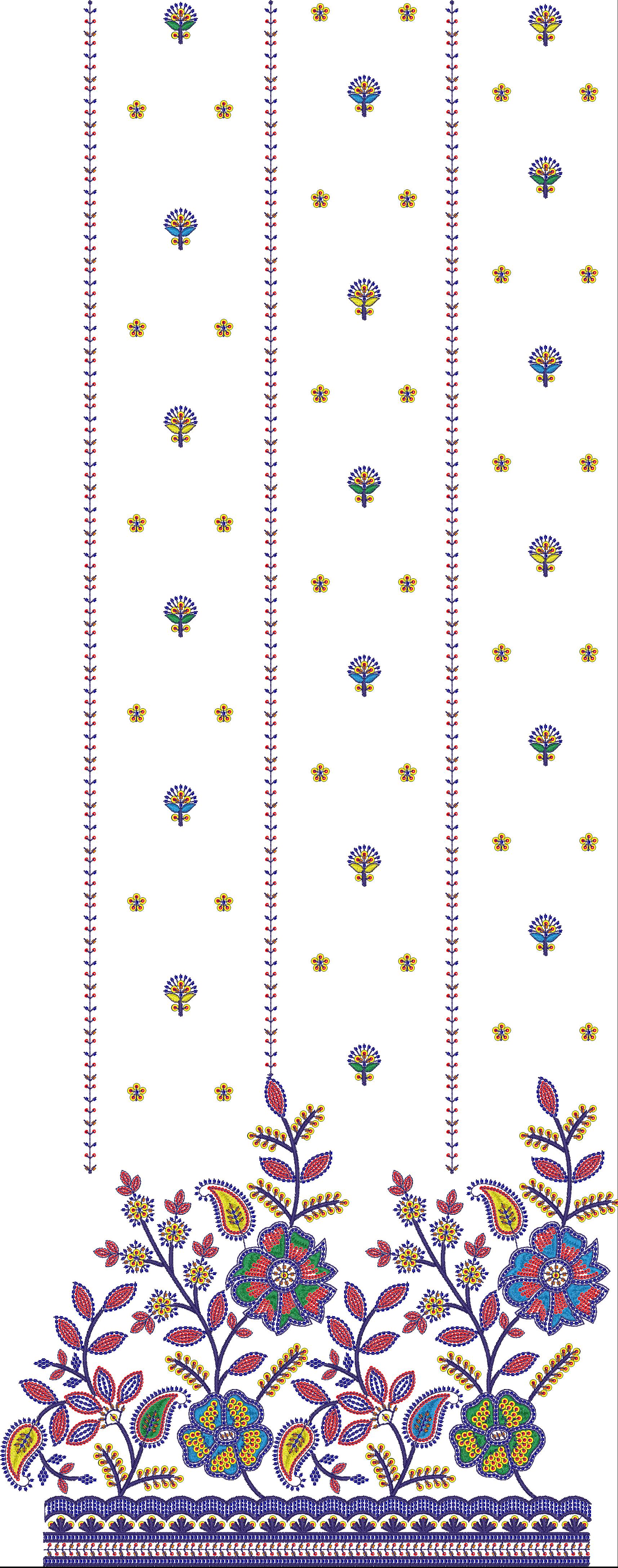 beads designs allover garment daman